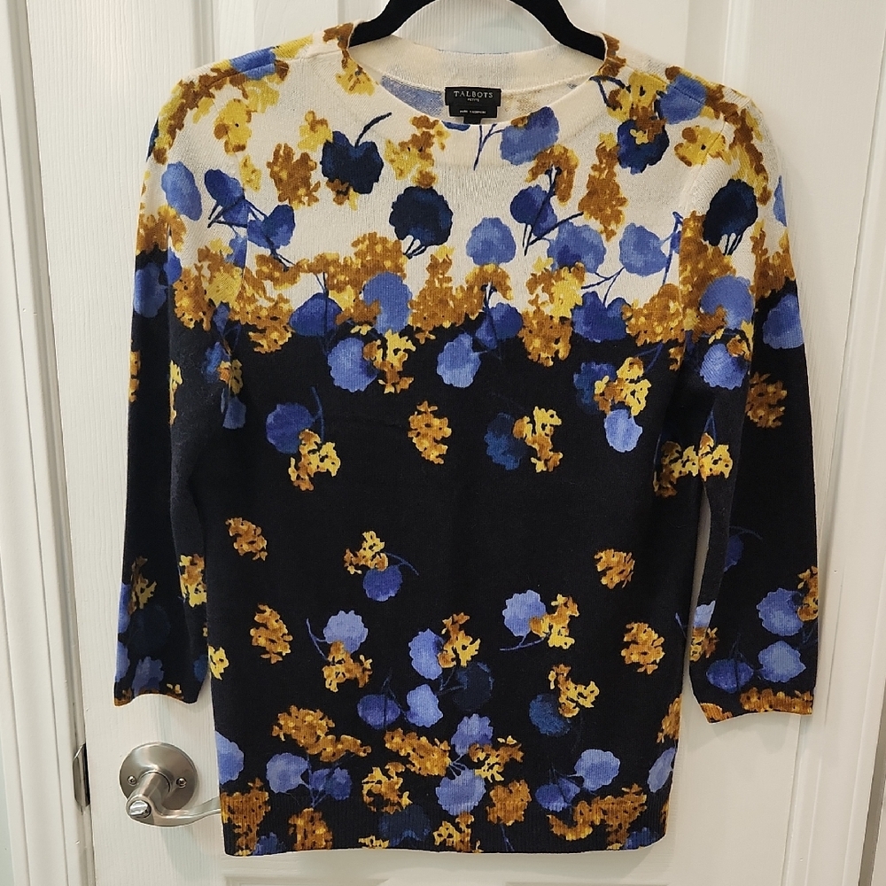 New WO Tags Talbots Petite Cashmere Sweater
